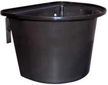 Comedero Portatil Caballos Negro con Asa