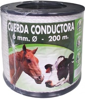 Cordon Nylon Conductor para Pastor Electrico 6 mm