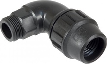 Acople Manguera Riego Codo Macho 1 Pulgada