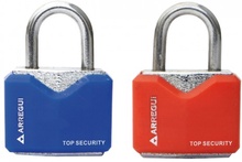Candado Acero Rojo / Azul 20mm