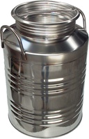 Bidon Lechera de Acero Inoxidable Tapa Roscada 50 Litros 