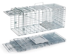 Jaula Trampa Plegable Mediana Galvanizada 23x66x26 Cm