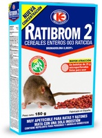 Raticida Ratibrom 2 Grano Cereales 150 gr