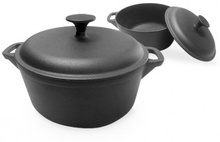 Cazuela Honda Hierro Fundido 24 cm