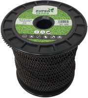 Hilo Desbrozadora Profesional Zuperverde Nylon Trenzado 3mmx133m Negro