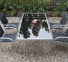 Mesa Jardin + 4 Sillas Modelo Brasil