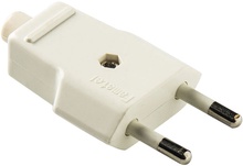 Clavija 10a - 250v Blanco Duolec -