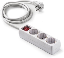 Base Multiple Regleta con Interruptor 3 Tomas T/t 1,5 M	