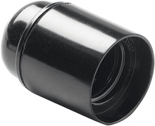 Portalamparas Liso E27 Negro Duolec