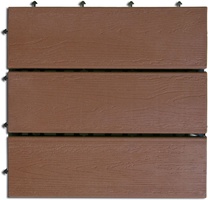 Loseta Imitacion Madera Compos Choco 6 uds 30x30 cm
