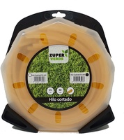 Hilo Desbrozadora Cortado Zuperverde Nylon Cuadrado 3mm