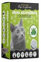 Arena Aglomerante para Gatos Aroma Aloe Vera Del+ 6l