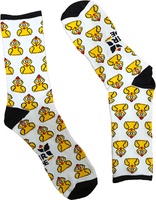 Calcetin Zuper Deportivo Pollitos/blanco Talla Peque�a 36-40