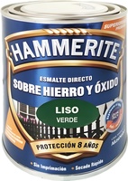 Esmalte Metalico Directo Hammerite Liso Brillo Verde 250ml