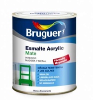 Esmalte Acrilico Satinado Blanco Bruguer 750ml