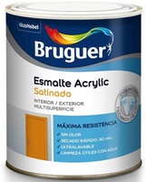 Esmalte Acrilico Multisuperficie Satinado Negro Bruguer 250ml