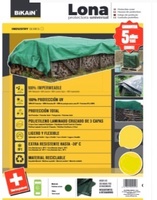 Lona Protectora Universal Bikain 90gsm 3x5metros verde