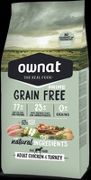 Pienso Perros Ownat Grain Free Adult Pollo y Pavo 3 kg