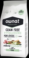 Pienso Perros Ownat Grain Free Hypoallergenic Cerdo 3 kg