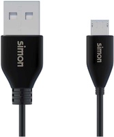 Cable Micro Usb a Usb a 1 Metro Negro Simon