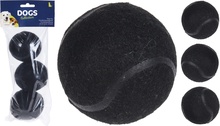 Set 3 Pelota Tenis Negra Juguete Especial Perros
