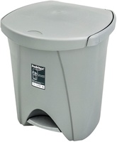 Cubo Pedal 30+18L Ecologico Plata Habitex