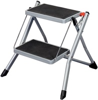 Escalera Taburete Acero 2 Pelda�os 30x20cm