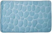 Alfombra Ba�o Piedras 50x80 cm Celeste