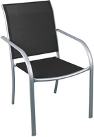 Silla Jard�n Brasil Plata/Negro