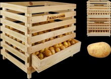 Caja Madera para Almacenaje de Patatas