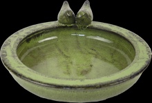 Bebedero para Pajaros Redondo Verde