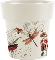 Maceta Melisa Redonda Iml Floral con Aro � 15 cm