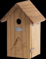 Nido Pajaros Silueta Herrerillo Azul