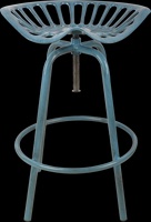 Taburete Dise�o Tractor Azul Acero