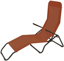 Tumbona Jard�n Reclinable acero textil terracota