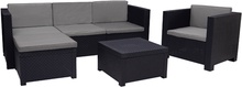 Conjunto jardin Manhattan sofa silla Puff