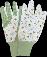 Guantes de Jardin con Estampado de Abejas