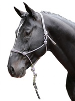 Cabezada Caballos nudos pony Negro/Gris