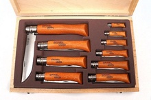 Estuche Madera 10 Navajas Opinel