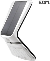 Luz solar exterior jard�n recargable con sensor de presencia Edm blanca 430 lumnes