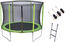 Cama el�stica MASGAMES FORCE 305 con red protectora, escalera y anclajes