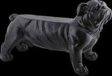 Banco Jardin Dise�o Perro Bulldog