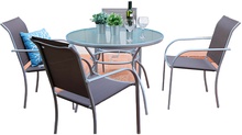 Conjunto jardin Brasil mesa redonda + 4 sillas