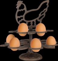 Huevera de Hierro Fundido Retro Gallina