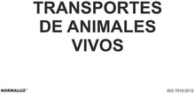 Se�al Adhesiva Transporte Animales Vivos 