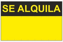 Se�al  Se Alquila PVC 0,4mm 450x700mm