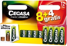 Pila Cegasa Redonda AA MPCK LR6 Super Alcalina 8+4