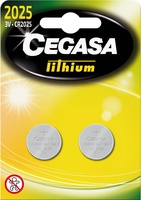 Pila Cegasa Litio CR2025  3V Blister 2 Uds