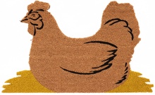 Felpudo Fibra Coco Dise�o Gallina