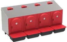 Ponedero Metalico Platinum exterior 4 Departamentos